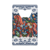 Beautiful Embroidered Horse クレジットカード栓抜き (裏面)