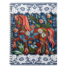 Beautiful Embroidered Horse ノートブック