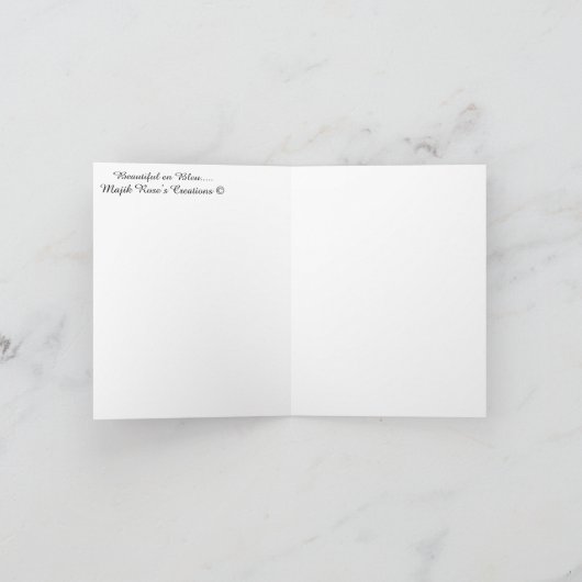 Beautiful en Bleu.... カード (内部)