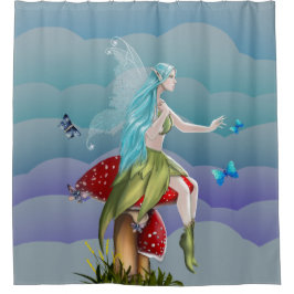 Beautiful enchanted fairy シャワーカーテン