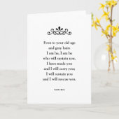 Beautiful Encouraging Scripture Bible Verse Isaiah カード (黄色い花)