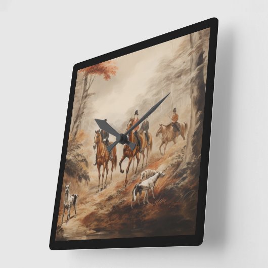 Beautiful English Countryside Clock スクエア壁時計 (傾斜)