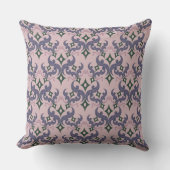 Beautiful ethnic Damascus pattern pointillism  クッション (正面)