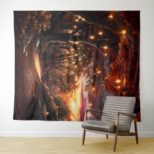 Beautiful Evening Wedding Backdrop タペストリー (インサイチュ(横))