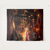 Beautiful Evening Wedding Backdrop タペストリー (正面(横))