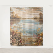 Beautiful Evening Wedding Backdrop タペストリー (正面)