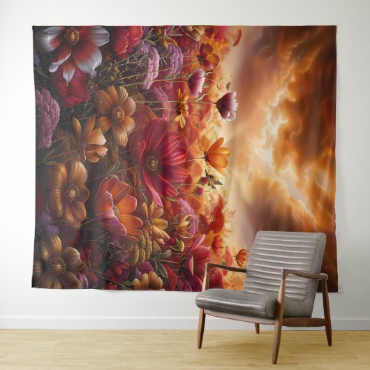 Beautiful Evening Wedding Backdrop タペストリー (インサイチュ(横))