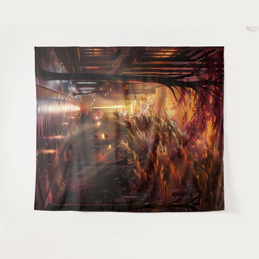 Beautiful Evening Wedding Backdrop タペストリー (正面(横))