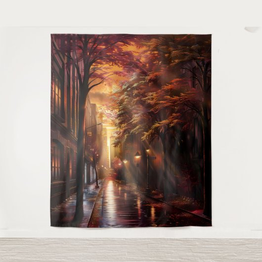 Beautiful Evening Wedding Backdrop タペストリー (正面)