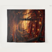 Beautiful Evening Wedding Backdrop タペストリー (正面(横))