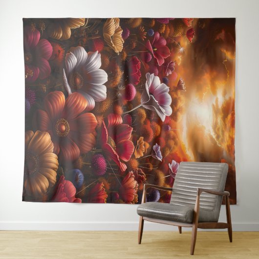 Beautiful Evening Wedding Backdrop タペストリー (インサイチュ(横))