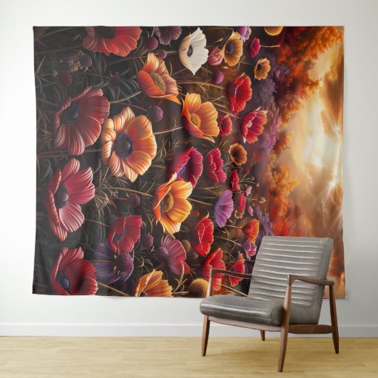 Beautiful Evening Wedding Backdrop タペストリー (インサイチュ(横))