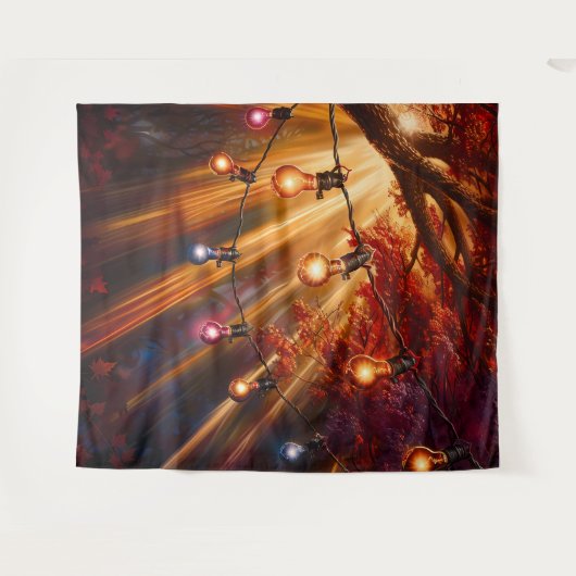 Beautiful Evening Wedding Backdrop タペストリー (正面(横))