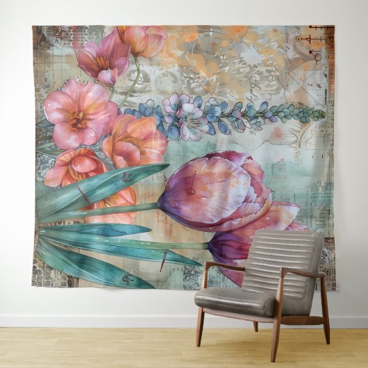 Beautiful Evening Wedding Backdrop タペストリー (インサイチュ(横))