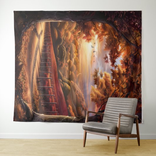 Beautiful Evening Wedding Backdrop タペストリー (インサイチュ(横))