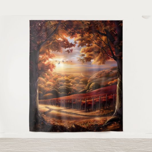 Beautiful Evening Wedding Backdrop タペストリー (正面)