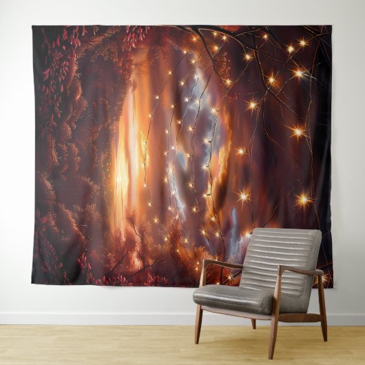 Beautiful Evening Wedding Backdrop タペストリー (インサイチュ(横))