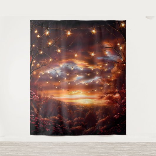 Beautiful Evening Wedding Backdrop タペストリー (正面)