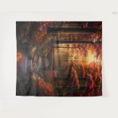 Beautiful Evening Wedding Backdrop タペストリー (正面(横))