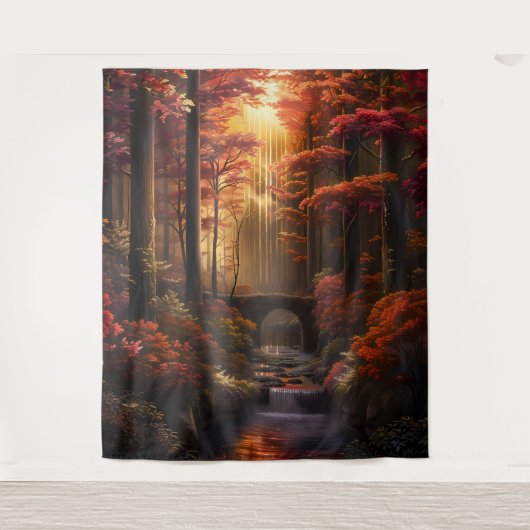 Beautiful Evening Wedding Backdrop タペストリー (正面)