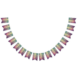 Beautiful Evening Wedding Backdrop バンティングフラッグ