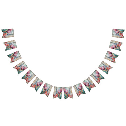 Beautiful Evening Wedding Backdrop バンティングフラッグ (全)