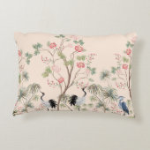 Beautiful exotic chinoiserie wallpaper. Hand drawn アクセントクッション (裏面)