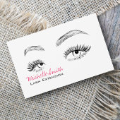 Beautiful eyes Long lashes Lash Extension Business 名刺