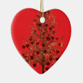 Beautiful Faded Flowers on a Valentines Day Tree C セラミックオーナメント (右)