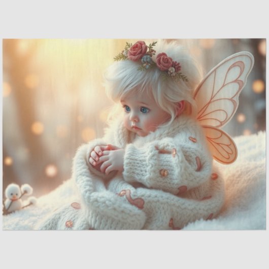 Beautiful Fairy and Baby Fantasy Art Tissue Paper 薄葉紙 (正面)