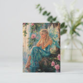 Beautiful Fairy at the Waterfall ポストカード (スタンド正面)