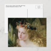 Beautiful Fairy Butterflies by Sophie Anderson ポストカード (正面/裏面)