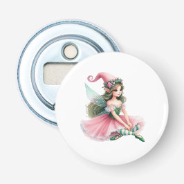 Beautiful Fairy Gnome with Striped Tights Women's  栓抜き