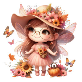 Beautiful fairy in autumn tシャツ