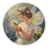 Beautiful Fairy with Butterfly| フェアリーテイル セラミックノブ (正面)