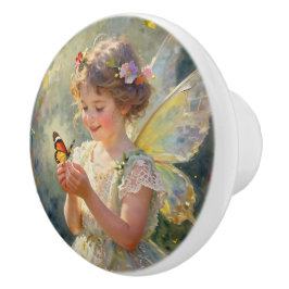 Beautiful Fairy with Butterfly| フェアリーテイル セラミックノブ