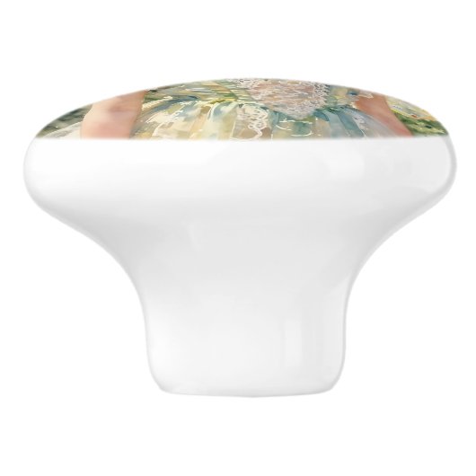 Beautiful Fairy with Flowers | Fairytale セラミックノブ (側面)