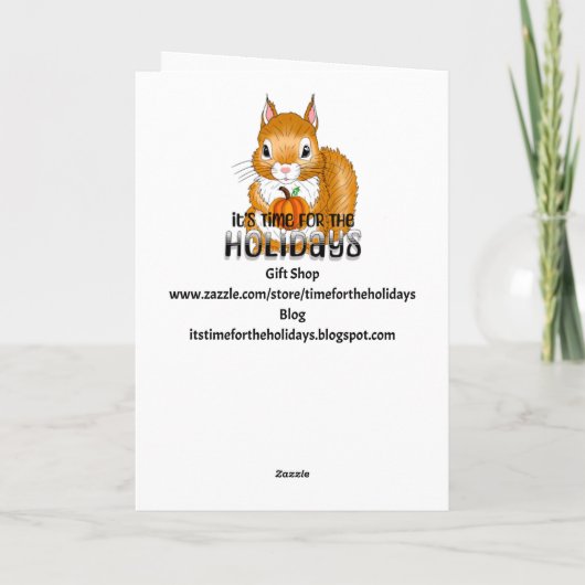 Beautiful Fall Blessings for a Friend カード (裏面)