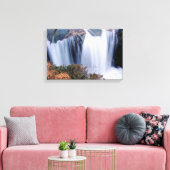 Beautiful Falls Glenbrittle Isle of Skye キャンバスプリント (インサイチュ (リビング))