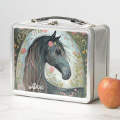 Beautiful Fantasy Black Horse メタルランチボックス (インサイチュ)