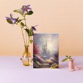 Beautiful Fantasy Castle Gardens Greeting Card カード