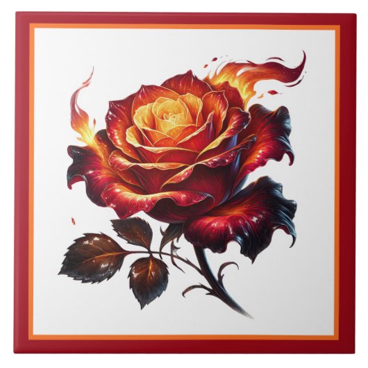 Beautiful Fantasy rose lovers  タイル (正面)