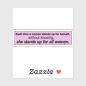 Beautiful feminist quotes シール (シート)