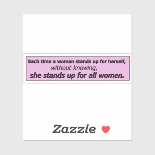 Beautiful feminist quotes シール (シート)