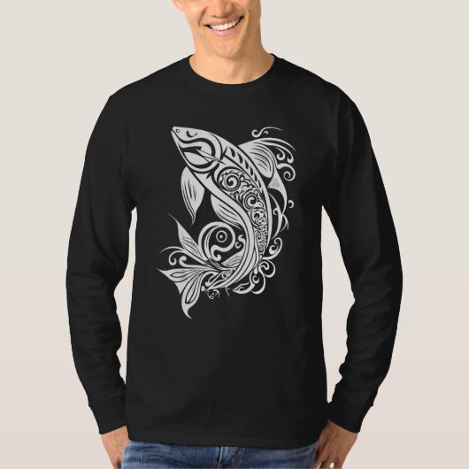 Beautiful Fish Vector Graphic Nature Water Sea Riv Tシャツ (正面)