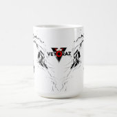 Beautiful Floral Anime Girl – Soft Pastel Aesthe コーヒーマグカップ (中央)