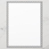 Beautiful Floral Coloring Page Scrapbook Paper (裏面)