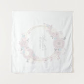 Beautiful Floral Confirmation Custom タペストリー (正面(横))