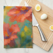 Beautiful Floral Hummingbird Kitchen Towel キッチンタオル (四つ折り)