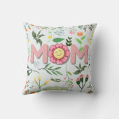 Beautiful Floral Mother’s Day Pillow  クッション (裏面)